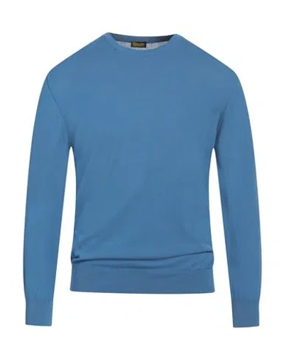 Blauer Man Sweater Light Blue Size Xl Cotton