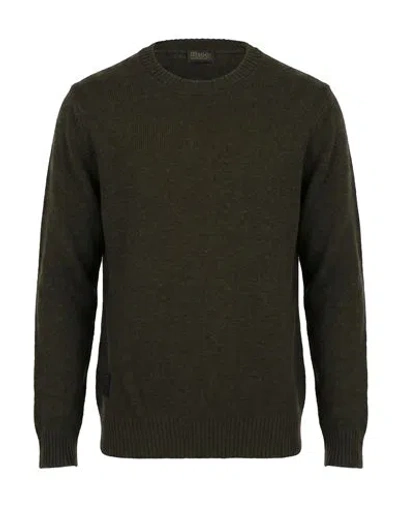 Blauer . Man Sweater Military Green Size Xl Wool, Polyamide