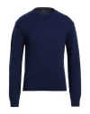 Blauer . Man Sweater Navy Size S Wool, Polyamide In Blue
