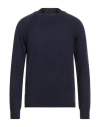 Blauer . Man Sweater Navy Size Xxl Acrylic, Polyamide, Polyester, Wool In Blue
