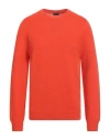 Blauer . Man Sweater Orange Size L Wool, Polyamide