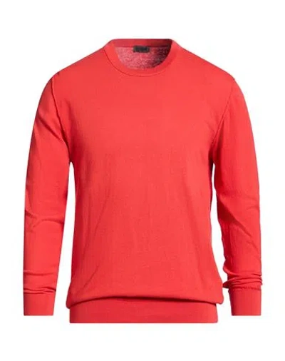 Blauer . Man Sweater Tomato Red Size Xl Cotton