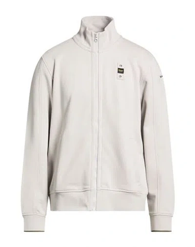 Blauer . Man Sweatshirt Light Grey Size Xl Cotton, Polyester In Gray