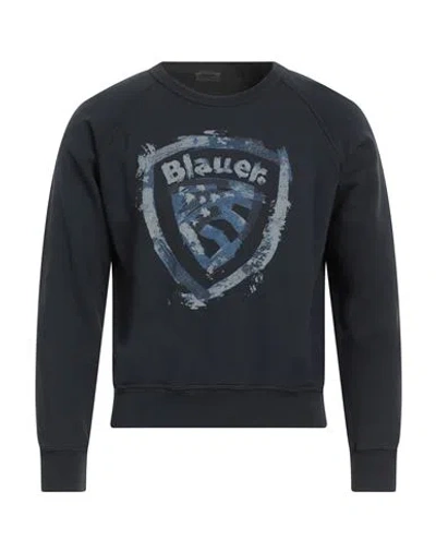 Blauer Man Sweatshirt Midnight Blue Size Xxl Cotton