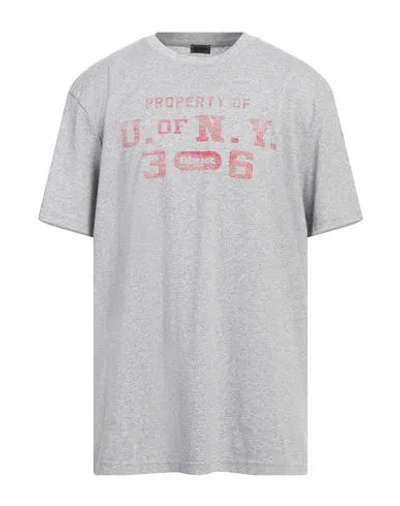 Blauer . Man T-shirt Light Grey Size 3xl Cotton In Gray