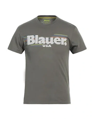 Blauer Man T-shirt Military Green Size 3xl Cotton