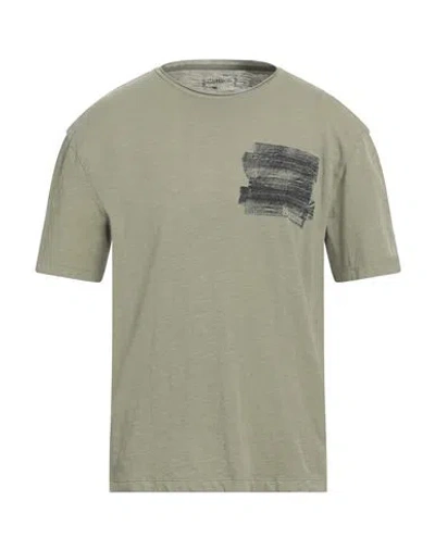 Blauer Man T-shirt Military Green Size Xxl Cotton