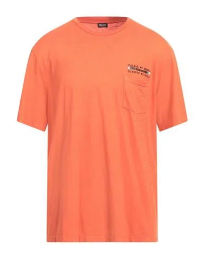 Blauer Man T-shirt Orange Size 3xl Cotton