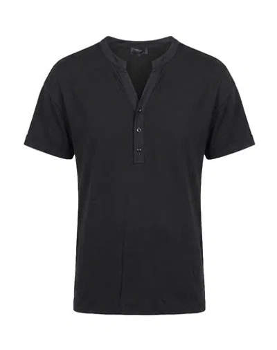 Blauer . Man T-shirt Black Size M Cotton, Modal
