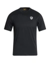 Blauer . Man T-shirt Black Size S Polyester, Elastane
