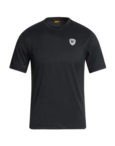 Blauer . Man T-shirt Black Size S Polyester, Elastane
