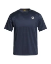 Blauer . Man T-shirt Midnight Blue Size M Polyester, Elastane