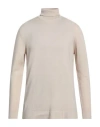 Blauer Man Turtleneck Light Grey Size Xxl Wool, Polyamide In Beige