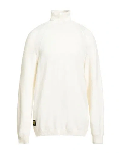 Blauer . Man Turtleneck Ivory Size 3xl Acrylic, Polyamide, Polyester, Wool