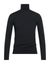 Blauer . Man Turtleneck Midnight Blue Size M Wool In Black