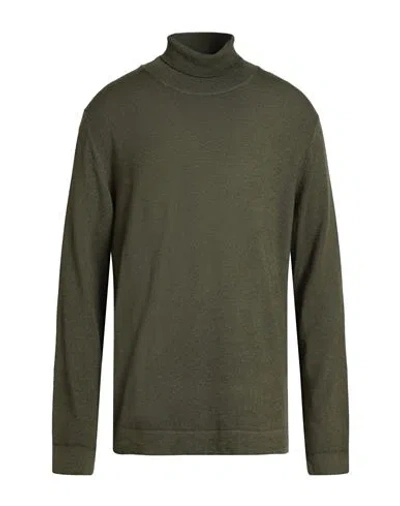 Blauer . Man Turtleneck Military Green Size Xxl Wool