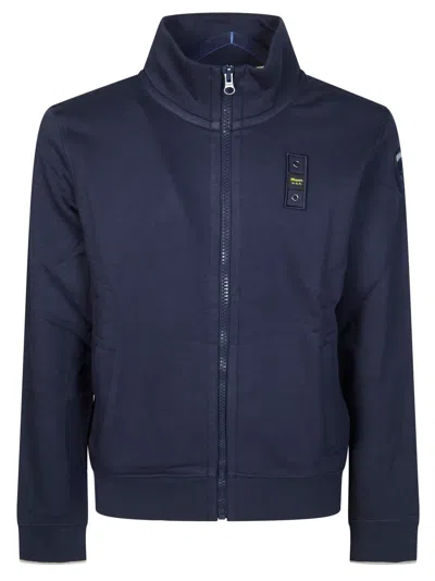 Blauer Men's Full Zip Sweatshirt In Blu