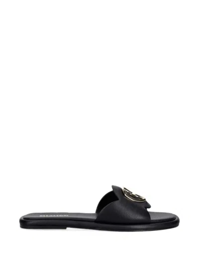 Blauer Moody01 Logo-plaque Sandals In Black
