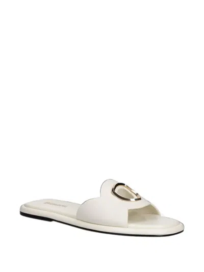 Blauer Moody01 Logo-plaque Slides In White