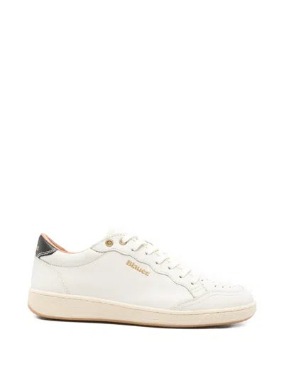 Blauer Murray 20 Leather Sneakers In Neutral