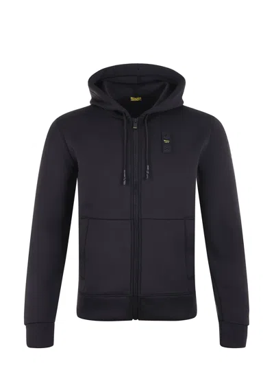 Blauer Neoprene Sweatshirt