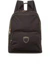 Blauer Nylon Backpack In Brown