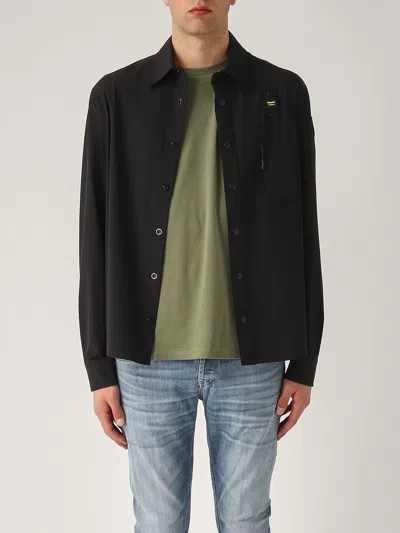 Blauer Overshirt Loring Regukar-fit Shirt In Black