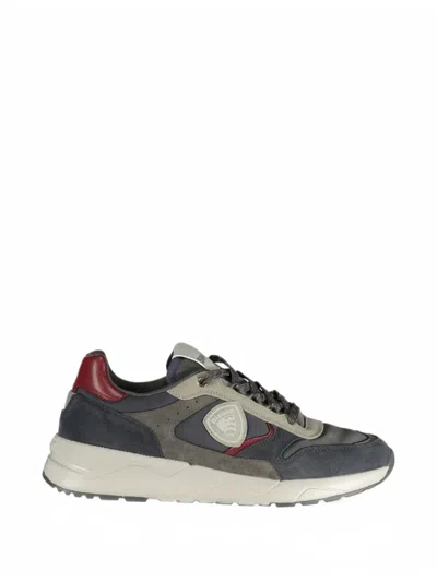 Blauer Panelled Logo-patch Sneakers In Animal Print