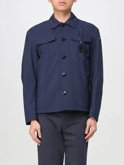 BLAUER PATCH-POCKET BUTTON-FASTENING JACKET