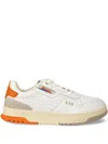 Blauer Perforated Leather Sneakers In Gray
