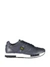 Blauer Perforated Leather Sneakers In Blue