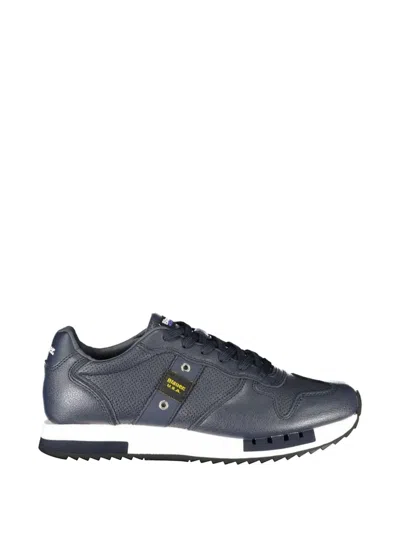 BLAUER PERFORATED LEATHER SNEAKERS