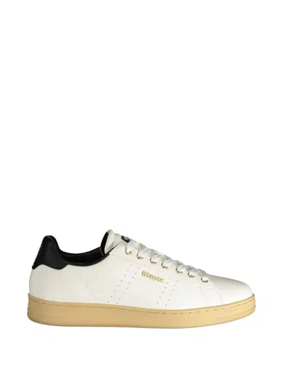 Blauer Perforated Logo-print Sneakers In Pattern