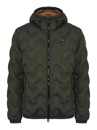 Blauer Piery Padded Feather In Green