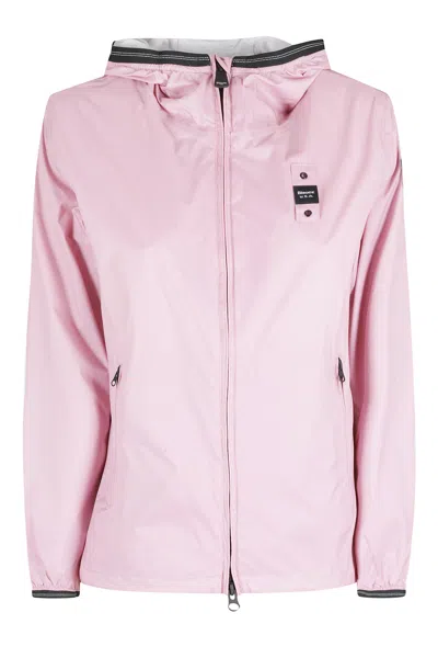 Blauer Pink Anawan Hooded Glitter Patch Polyamide Jacket