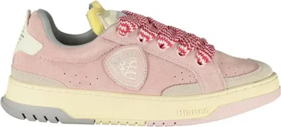 BLAUER PINK SUEDE SNEAKERS