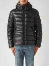 Blauer Piumino Adams Con Cappuccio Regular-fit Jacket In Black