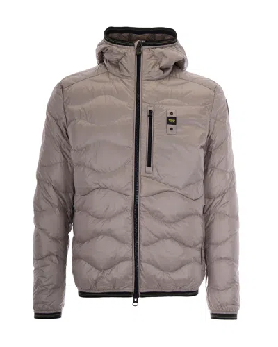 Blauer Piumino Wave Grigio Nebbia In Brown