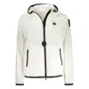 Blauer White Elastane Shell Jacket In White