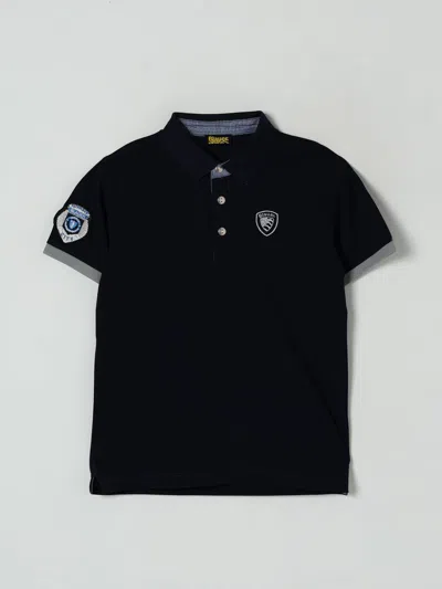 Blauer Polo Shirt  Kids Color Blue