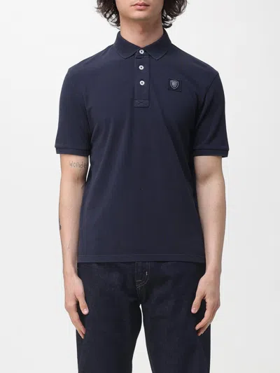 Blauer Polo Shirt  Men Color Blue