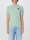 Blauer Logo-detail Cotton Polo Shirt In Sage