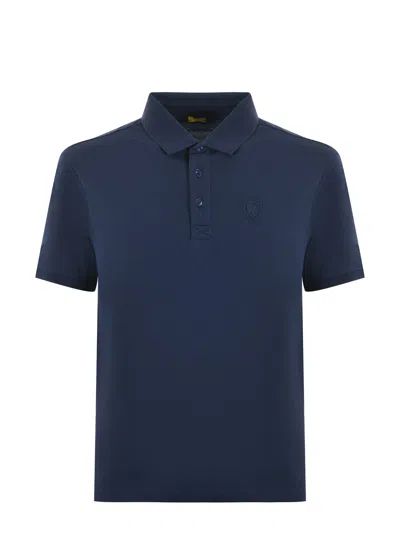 Blauer Polo Shirt In Blu