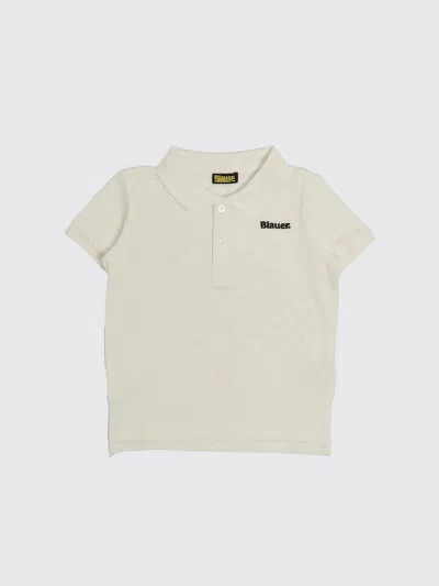 Blauer Polo Shirt Kids Color White