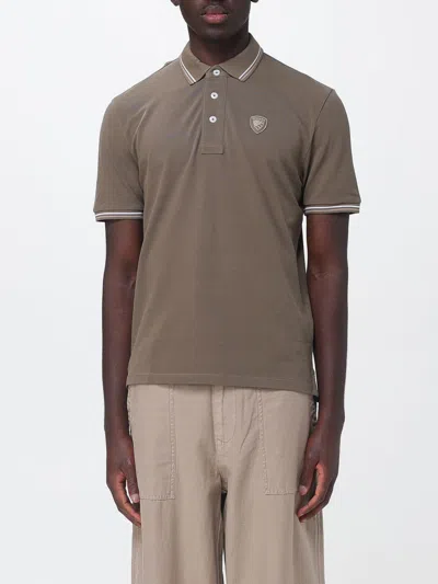 Blauer Polo Shirt Men In Brown