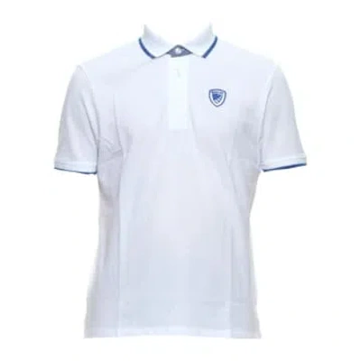 Blauer Polo T-shirt For Man 24sblut02205 006817 100 In White