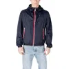 Blauer Polyamide Jackets & Men's Coat In Blue