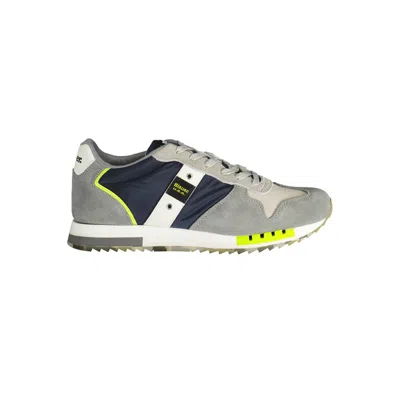 Blauer Polyester Men's Sneaker In Blue