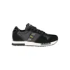 Blauer Sleek Black Sports Sneakers With Contrast Accents In Black