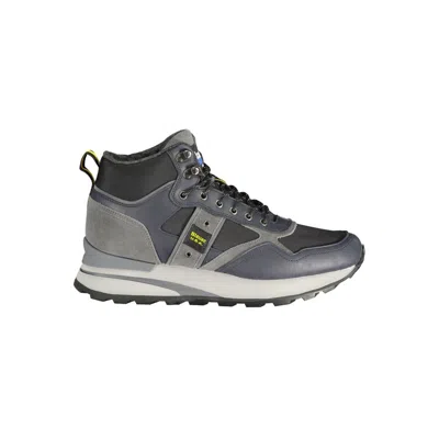 Blauer Polyester Men's Sneaker In Blue